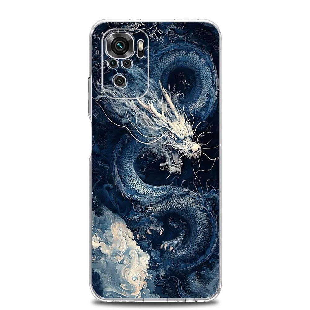 Phone Case For Xiaomi Redmi Note 15 14 13 12 4G 10 11 Pro Plus 5G 14C 13C 12C 10C Clear Soft TPU Cover Dragon