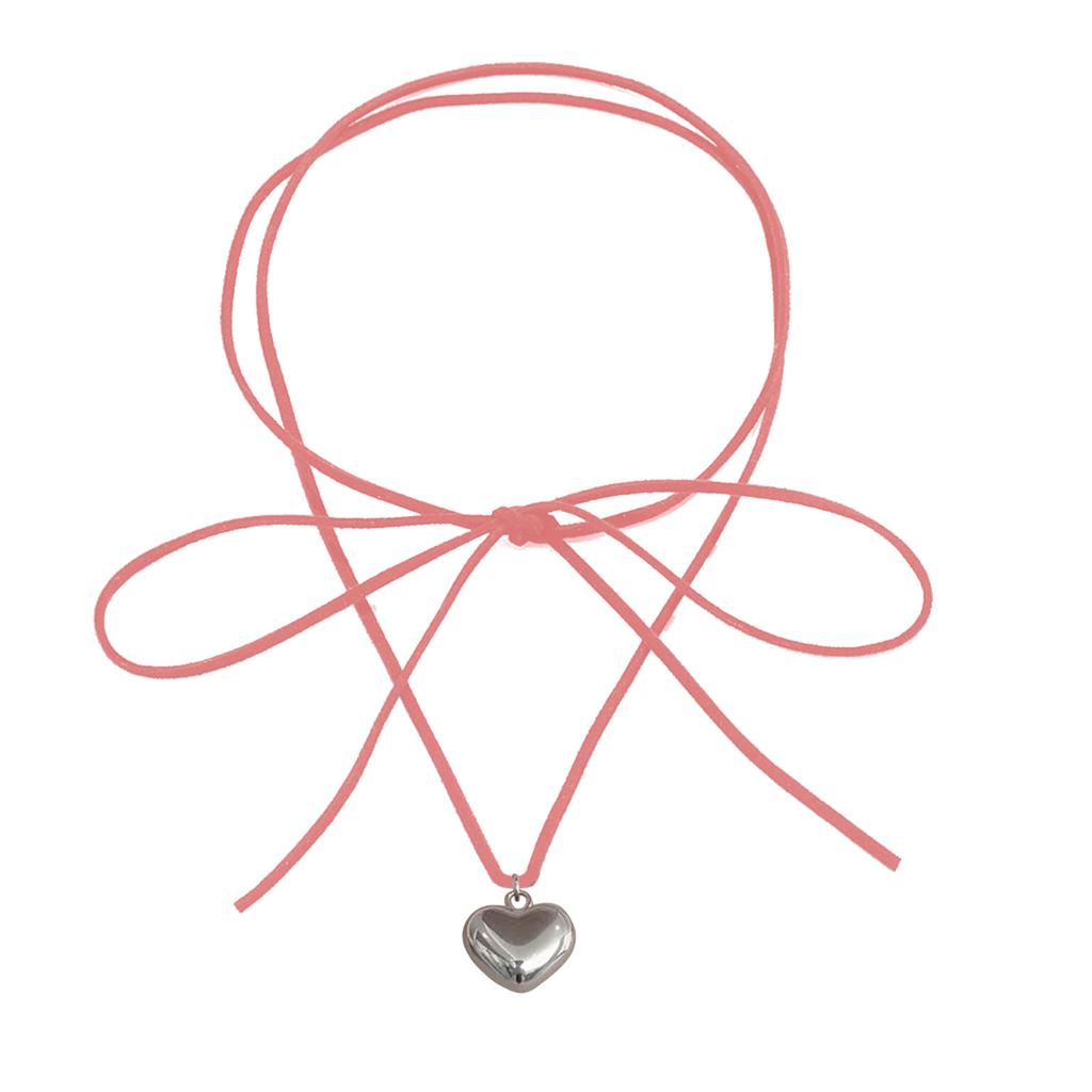Small Heart Choker Pendant Necklaces Love Pendant Choker for Women Jewelry Gift