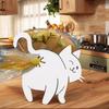 Cat Shaped Snack Bag Clips Novelty Kitchen Gadget Funny 3D Printed Bag Holder Cat Butt Food Package Clamp for Food Storage