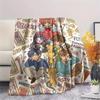 Cardcaptor Sakura charactersPrint Flannel Blanket, High Quality Comfortable for All Seasons, Home Decor, Warmth and Comfort