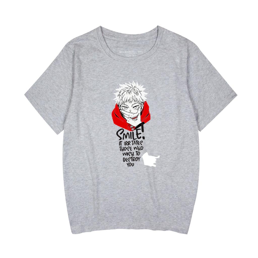 Jujutsu Kaisen Cartoon Tshirt Hip Hop Men Women Anime Print Top Tees Tshirts Fashion Summer T-shirt