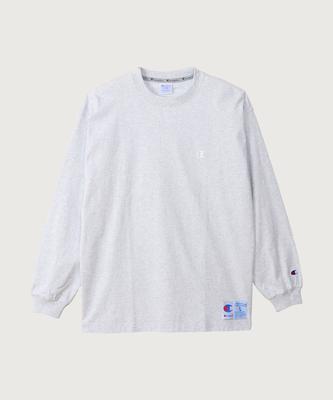 C-Logo Oversized Jog Tag Long Sleeve T-Shirt Heather Grey