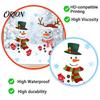 Waterproof Holiday Glass Decor 2Pcs Christmas Snowman Static Window Stickers, Simple Double Clings, Clings PVC Decals for Home Doors And Store
