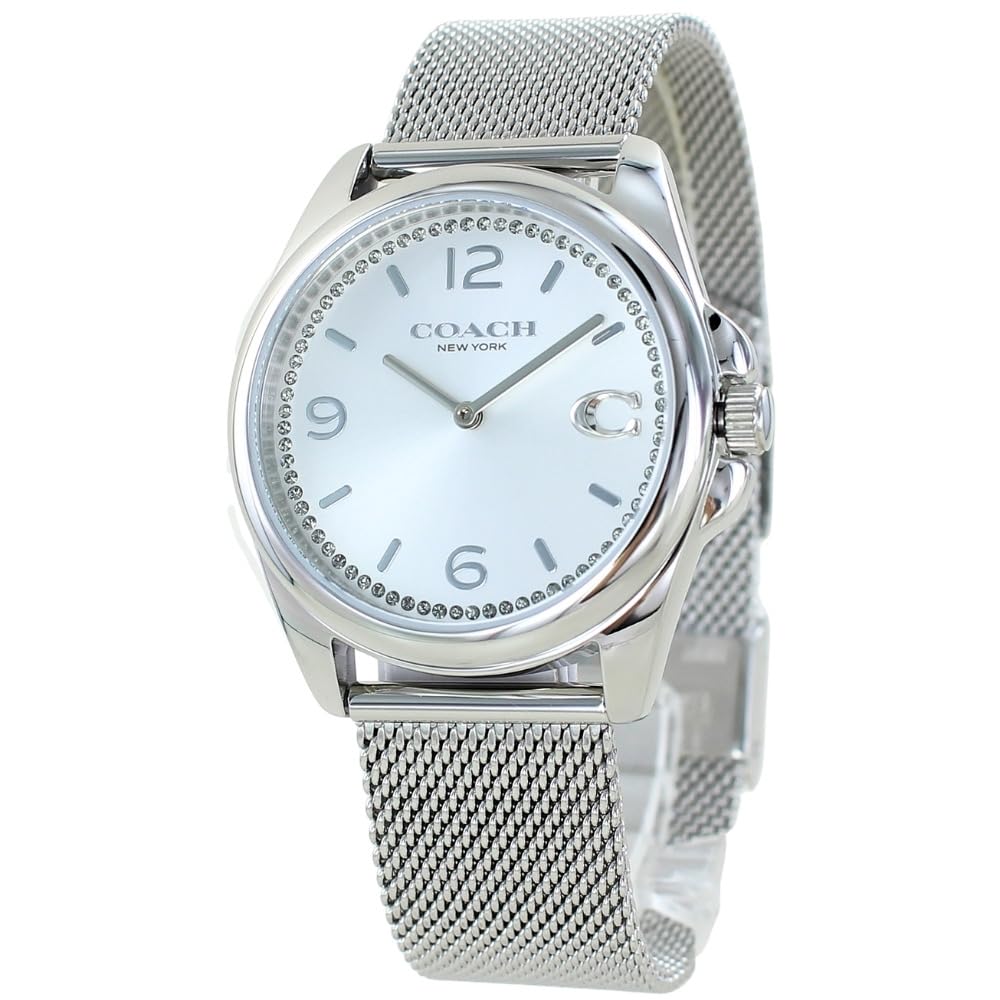 

Watch Grayson Stainless Steel Bracelet Watch Silver 14504146 [Coach] Women s Women s [Item] серебряный