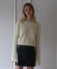 DEHEVE Hairy Flare Sleeve Knit [Cream]
