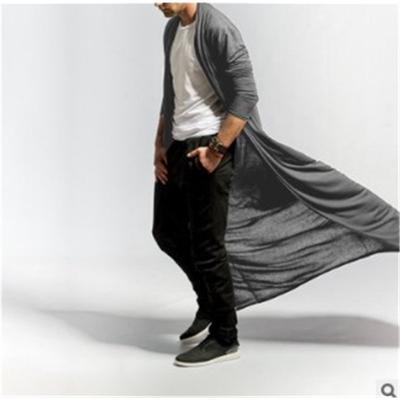 Herren Lang Schlank Geschnitten Lässig Windjacke Frühling Herbst Einfarbig Stilvoll Oberbekleidung