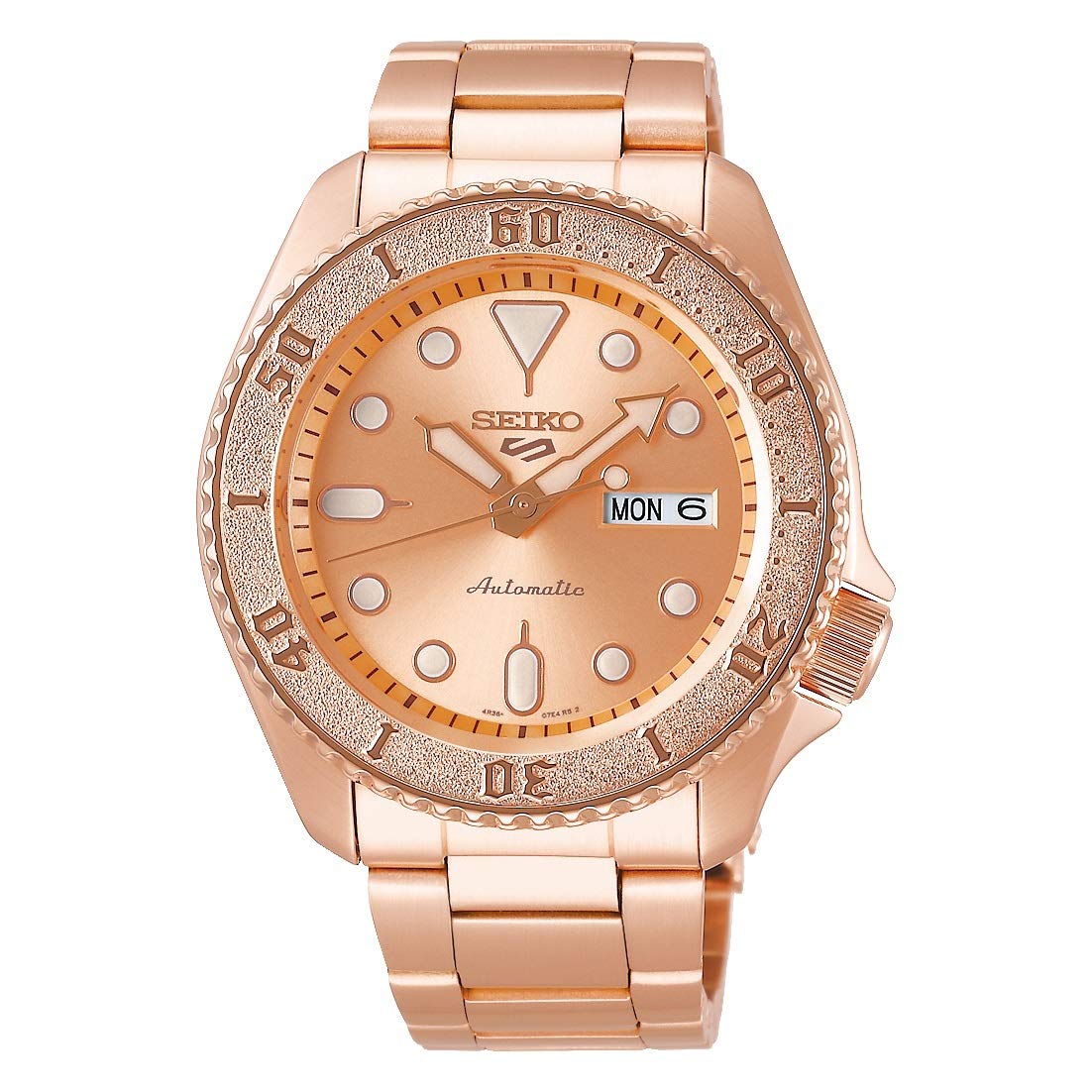 

[Seiko] SEIKO 5 SPORTS Automatic Mechanical Watch Men s Seiko 5 Sports Street Style SRPE72K1 Pink Gold