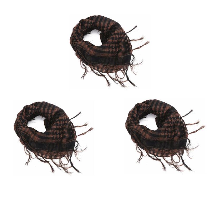 123Pcs Tactical Keffiyeh Shemagh Arab Scarf Shawl Neck Cover Head Wrap Cotton Winter Scarves Men'S Outdoor Hiking Shawl