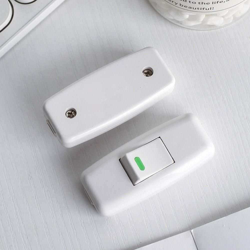 2pcs Classic Boat Shape Switch Plastic Light Switch Small Rocker Button  Desk Light