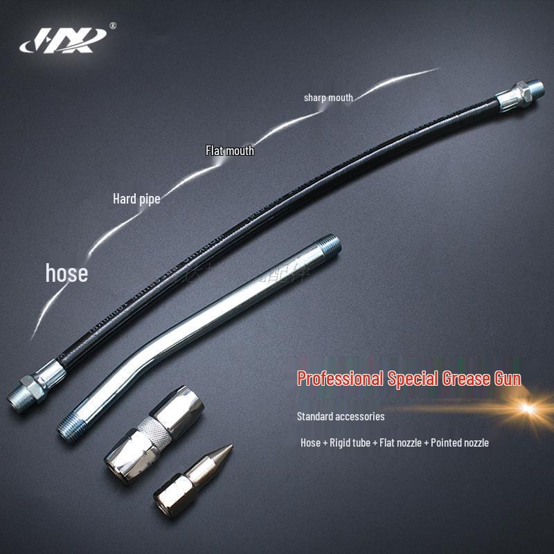 Industrial-Grade Transparent High-Pressure Grease Gun for Excavator Maintenance