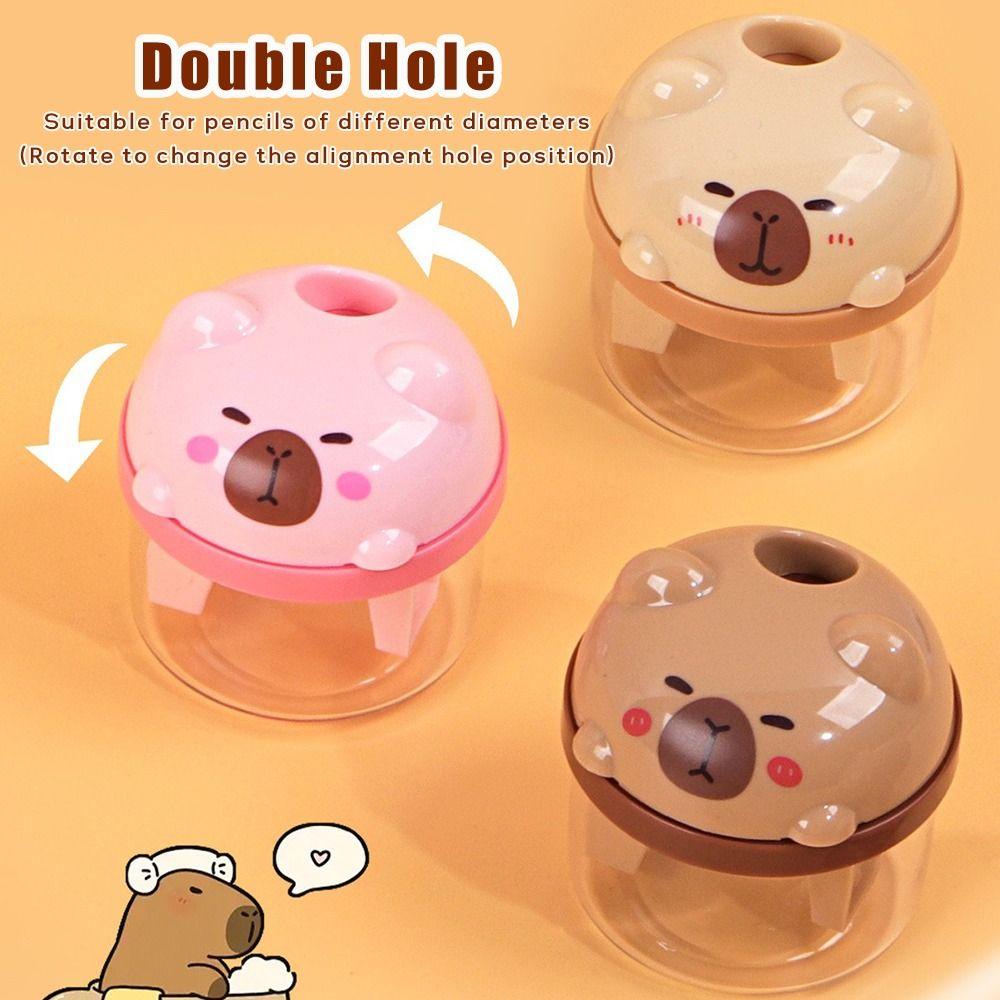 Portable Pencil Sharpening Tool Capybara Shape Pencil Parer Pencil Sharpener  Back To School Gift