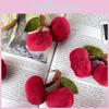 Charming Cherry Plush Keychain Delightful Fruit Doll For Backpack Decoration