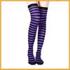 Spot Adult Striped Blue Black Knee High Socks Halloween Party Costumes Long Sexy Pantyhose Role-playing