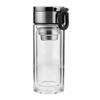 240Ml Glass Tea Infuser Bottle Double Layer Thermal Resistant Tumbler with Handle Tea Strainer Design for Office Travel Home