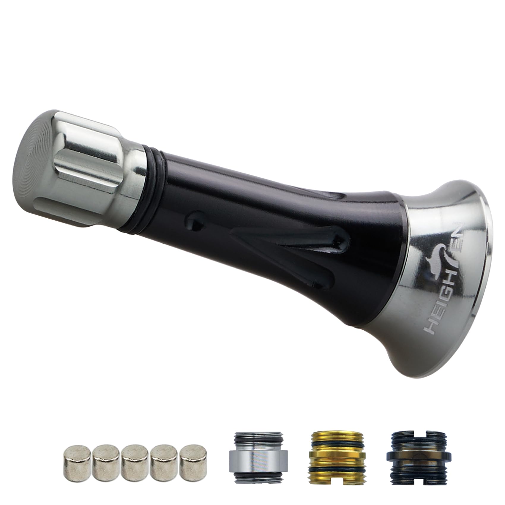 

HEIGHTEN 45mm Reel Stand Custom Balancer for Abu Garcia Spinning Reels (Improved) (Black & Gunmetal) (651)