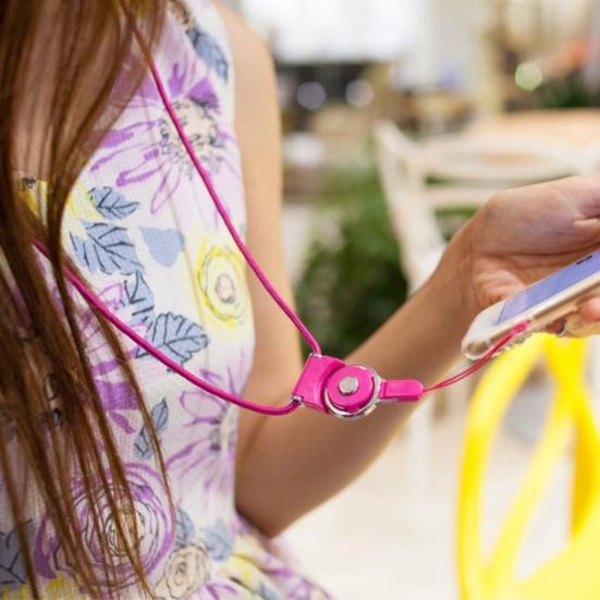 Universelles Abnehmbares Geflochtenes Schlüsselband Finger Handyhülle Umhängekordel