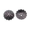 Textured Bead Cap Charms Dome Covers For Pearl And Gemscolor Jewelry Findings