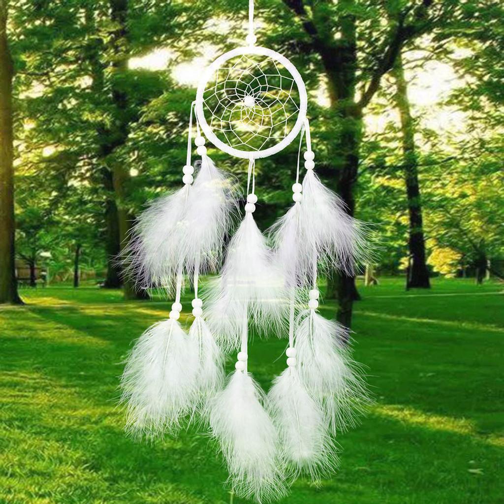 Feather Dream Catcher Decor Household Fengshui Crafts for Creative Ornaments for Home Dormitory Kids Room Wall Decor Sup