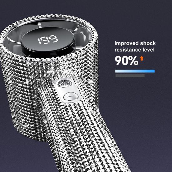 Přenosný vějíř s kamínky, LCD displej, 199 rychlostí, nastavitelný, dobíjecí přes USB, letní chladicí ventilátor, venkovní kempování, cestování, mini osobní ventilátor