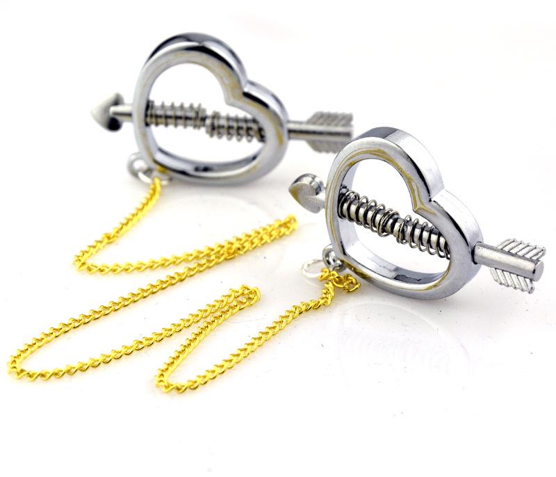 SM Metal Erotic Nipple Clamps - Adult Toys for Couples