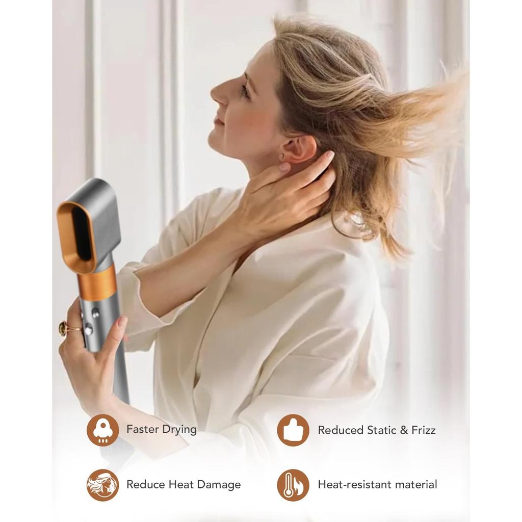 Pre-Styling Trocknungsdüse für Dyson Airwrap HS01/HS05 – Schnell trocknender Aufsatz, Nickel/Kupfer (Teil 969759-05)