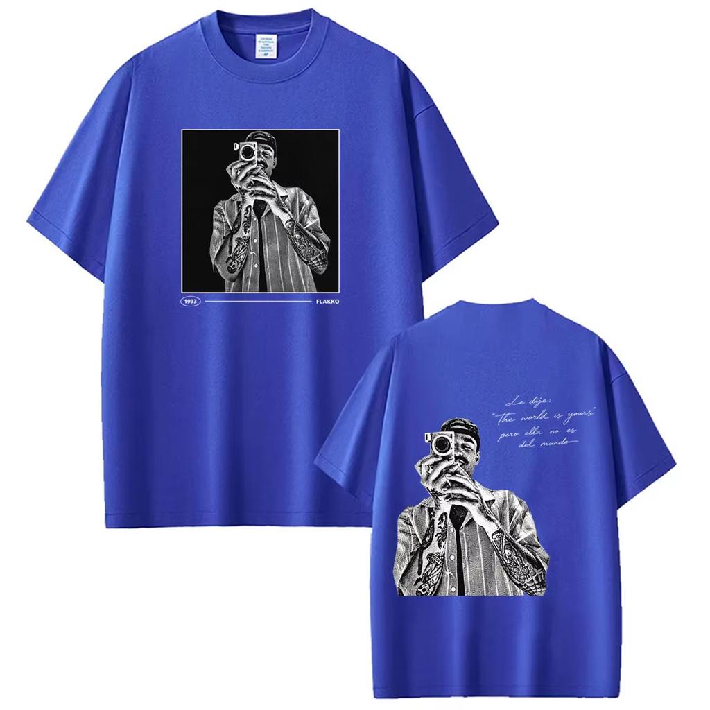 Rapper RELS B Album Tour 2026 Print T-shirt Men Women Fashion T-shirt Short-sleeved Cotton Casual Vintage Top Hip Hop Streetwear Oversized Tshirt