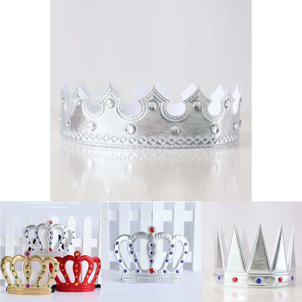 Stylowa złota korona dla dzieci idealna na Halloween i przyjęcia urodzinowe