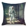 Wish Pillowcase Astronaut Planet Linen Pillow Cushion Cover
