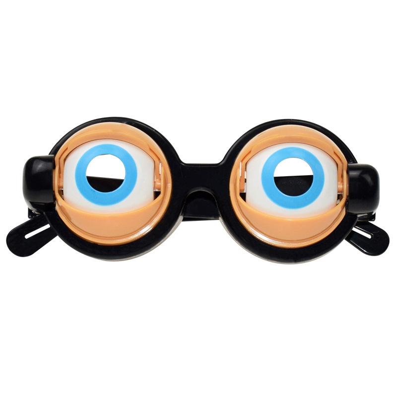 Winking Glasses For Shows & Parties – Kinetic Crazy Eyes Glasses With Manual Blink Action, Blinking Glass For Performances