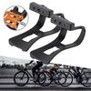 Mountain Bike Cycling Pedals Toe Clip Road Bike Pedal Half Clips Bicycles Strapless Toe Pedal Clips Cage Easy To Install
