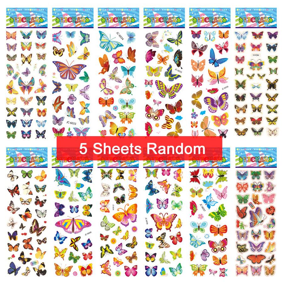 Children Bubble Stickers Cartoon Stickers Animals Fruits Fluffy Stationery Stickers Boys Girls Birthday Holiday Gifts TMZ