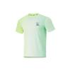 Li Ning T Shirt Men's Cooling Green With Fluorescent Yellow Green Full Print ATSU191-3
