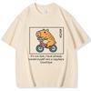 Funny Capybara Printed T Shirt Men Women Vintage Summer Short Sleeve T-shirt 90s Gothic Tshirt Casual EU Size Tees Tops Clothes