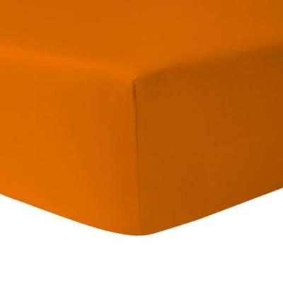 Fitted Sheet 140 X 200 Cm ORANGE 100% Cotton - HOMEROKK