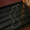 Women's French Bow Zircon Pendant Necklace, Titanium Steel Clavicle Chain, Fashionable and Trendy.