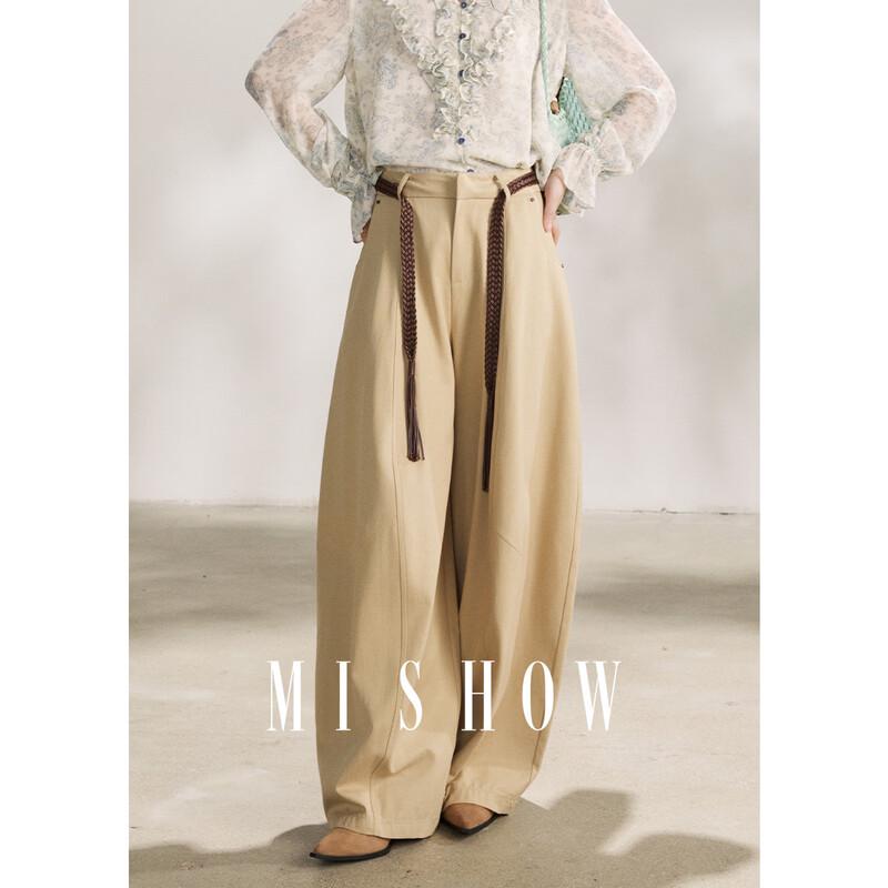 Women s High-Waisted Wide-Leg Tencel Cotton Pants S