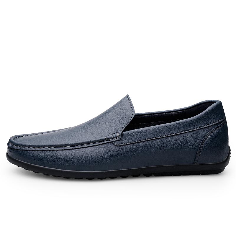 Summer Luxury Brand Men Casual Shoes Soft Genuine Leather Mens Loafers Moccasins Italian Designer Breathable Slip on Boat Shoes