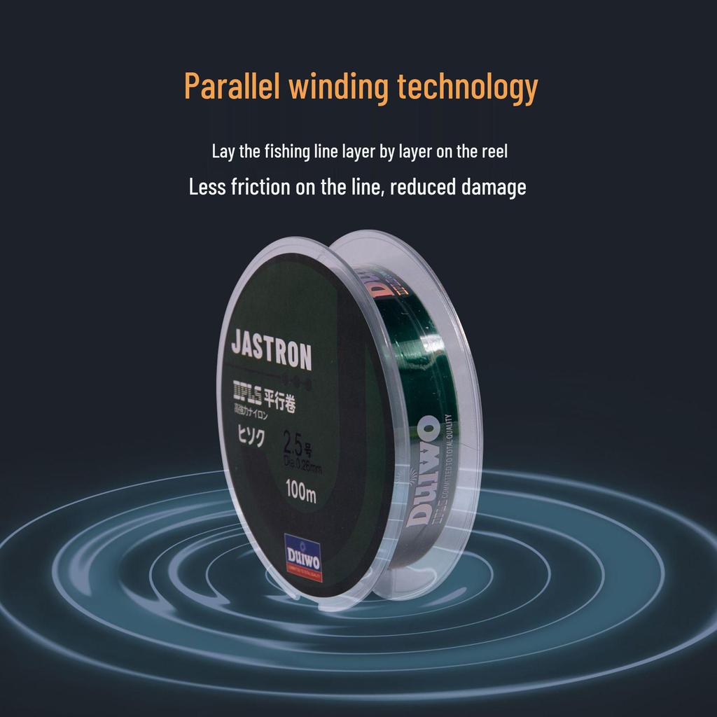 Marken Angelschnur: 100m Mehrfarbig, Multi-Spezifikation Nylon Meeresruten Haupt- & Vorfachleine.