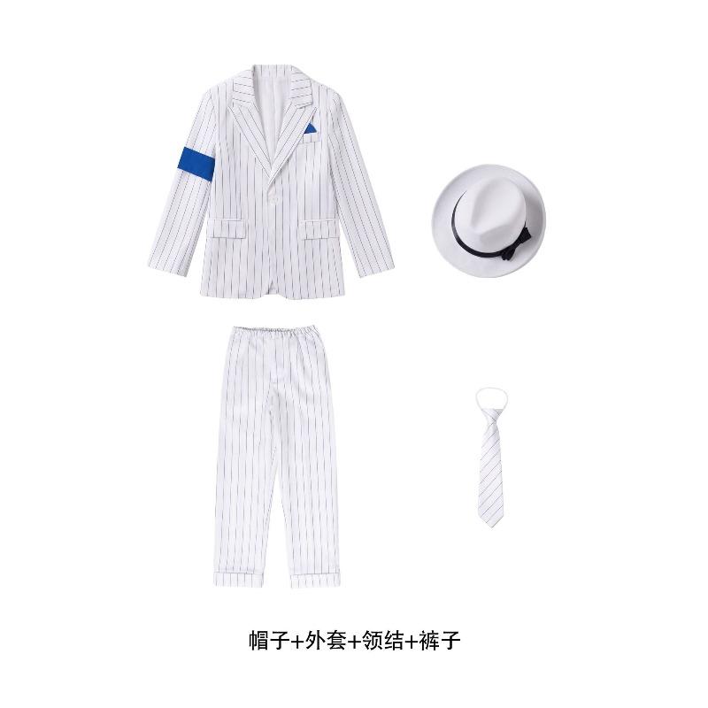 Halloween Jackson Kids Mike Imitation Costumes Tap Dance Performance Kids Dance Costumes