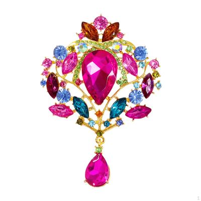 Strassbroschen, Kristallbrosche, Kostümzubehör, Schmuck, Dekorative Anstecknadel für Frauen