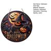 Halloweenská cedule na vchodové dveře Halloweenský věnec Dřevěná závěsná cedule Boo Duch Dýně Čarodějnice Vítejte Cedule na okno Nástěnná dekorace