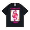Queen of Farts Playful Graphic T-shirts Men Women Retro Hip Hop Street Classic Casual T Shirt Summer Oversized Crewneck T Shirts