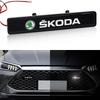 2025 New LED Car Front Grille Decorative Lamp Auto Mid-grid Beacon Light for Skoda Octavia Rapid Fabia Superb Kodiaq Scala Karoq