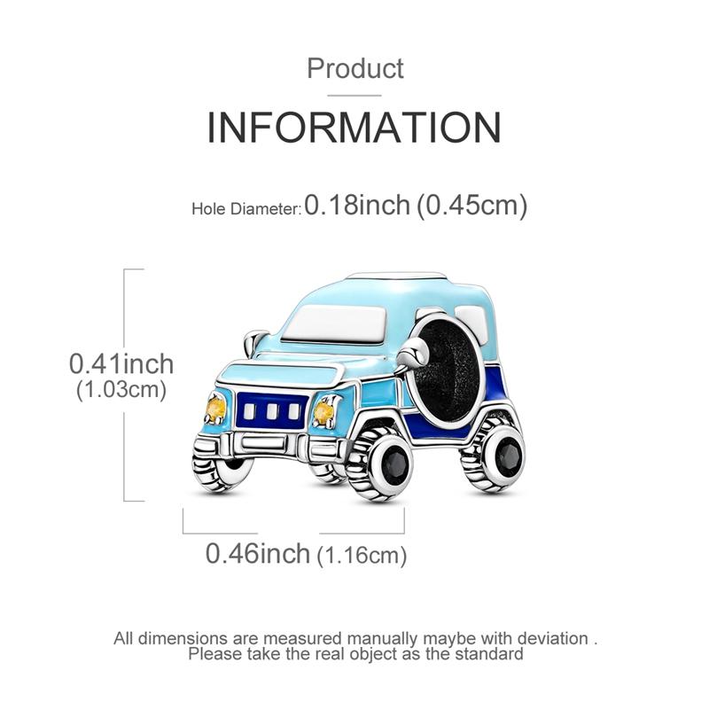 Copper Blue Series Dragon Car Crucifix Charms Beads Fit Original Bracelet Charm Diy Jewelry Pendants Dangle Gift For Woman