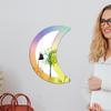 Modern Decorative Geometry Acrylic Mirror Tiles Mirror Wall Stickers for Living Room Decoration Bedroom or Living Room