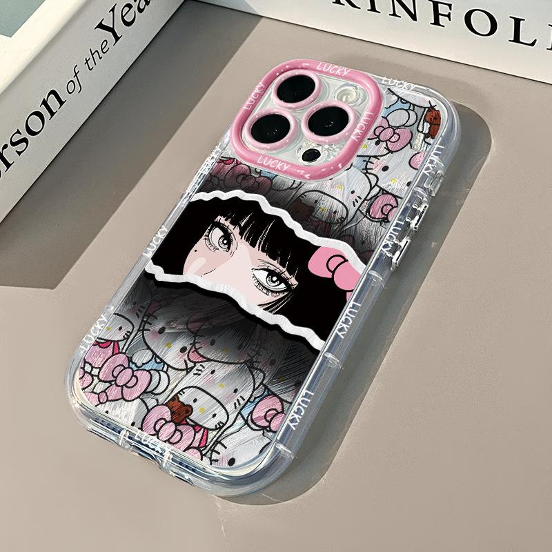 IPhone 16 Promax Phone Case 14 Apple 15 Cream Feather Yarn 12 All Inclusive 11 Ultra Thin