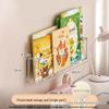 No-Drill Wall-Mounted Acrylic Bookshelf: Hallway & Behind-Door Storage for Children's Books