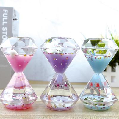 Kreative Flüssig-Sanduhr-Ornament - Weißes Diamantöl-Tropf-Timer-Geschenk für Schüler & Lehrer in der Schule, beim Festival oder zur Abschlussfeier.