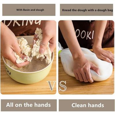 Pungă de frământat din silicon antiaderent, grad alimentar, pungă mare multifuncțională pentru coacere pentru pâine, patiserie, pizza