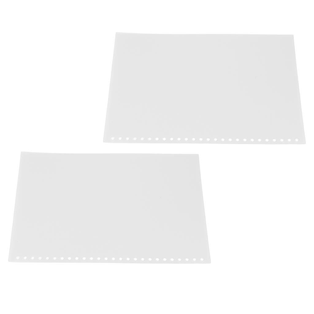 B5 26 Paper Cover Frosted Translucent Waterproof Rollable PP Page Binding Cover for Reports Presentations 50pcs White